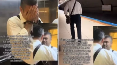 Metroda taciz skandalı: Kadın kamerayı açınca yüzünü kapatıp kaçtı