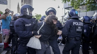 Alman Polisi, Filistin destek gösterisine sert müdahale gerçekleştirdi!