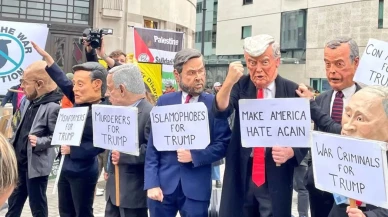 Londra’da Trump protestosu: Binler Parlamento Meydanı’nda toplandı