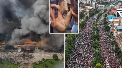 Ülke adeta yangın yeri! Parlamento binası ateşe verildi, bakan linç edildi!