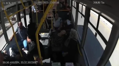 Kırıkkale’de halk otobüsünde fenalaşan kadına anında müdahale