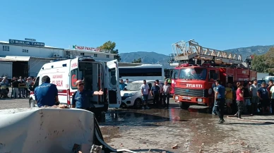 Antalya’da toptancı halinde patlama: 4 yaralı
