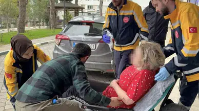 Duruşmada fenalaşan hamile şüpheli hastaneye kaldırıldı