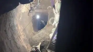 Bahçesine 40 metrelik kuyu kazdı: Define ararken yakalandı