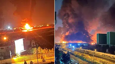 Uluslararası havalimanı vuruldu, uçaklar böyle alev aldı