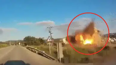 İsrail’de uydu istasyonuna füze saldırısı: Patlama anı kameraya yansıdı