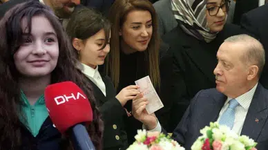 Dünya matematik şampiyonu Lina, CumhurbakaniErdoğan'dan ne istedi?