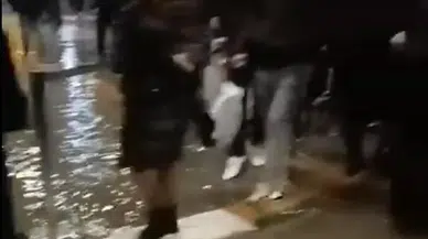 Mecidiyeköy metro alt geçidini su bastı vatandaşlar zor anlar yaşadı