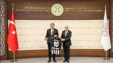 Beşiktaş Başkanı Serdal Adalı'dan, Bakan Mehmet Şimşek'e ziyaret