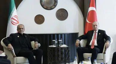 Cumhurbaşkanı Erdoğan, Mesud Pezeşkiyan ile görüştü! İran 'füzeler bizim değil' dedi