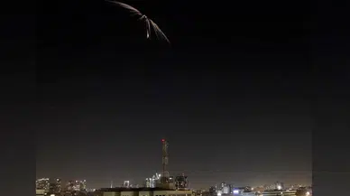 Tel Aviv'e füze yağdı güçlü patlamalar oldu siren sesleri gece boyu susmadı