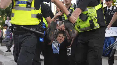 Londra’da Palestine Action eyleminde 92 kişi gözaltına alındı