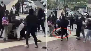 İnfial yaratan görüntü! Kalabalık grup küçük kızı linç etti, çevredekiler tezahürat yaptı