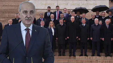 Devlet erkanı Anıtkabir'i ziyaret etti
