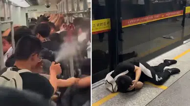 Çin'de metroda biber gazı saldırısı: Saldırgana müdahale edildi