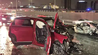 Ankara’da zincirleme kaza: 8 kişi yaralandı