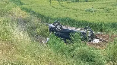Diyarbakır’da feci kaza: Takla atan araçta can pazarı yaşandı