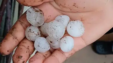 Gaziantep’te dolu yağışı paniğe neden oldu