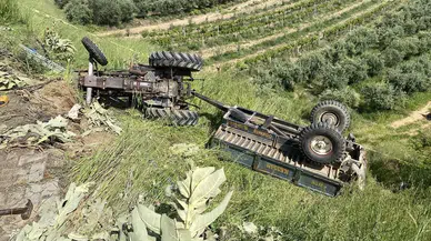 Manisa’da traktör şarampole devrildi: 1 kişi yaşamını yitirdi