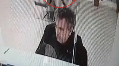 Bankada işlem yaparken üzerine tavandan kedi düştü