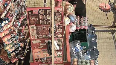 Aydın'da markete giren çocuklar 100 bin liralık ürün çaldı