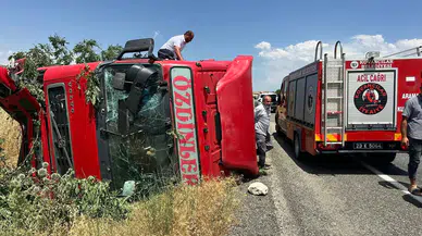 Elazığ’da tır kazası: Sürücü yaralandı