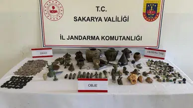 Sakarya'da tarihi eser operasyonu: 806 tarihi eser ele geçirildi