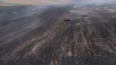 Çorum'da yangın: Yaklaşık 300 dekar alan zarar gördü
