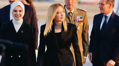 İtalya Başbakanı Meloni NATO Zirvesi için Ankara'ya geldi