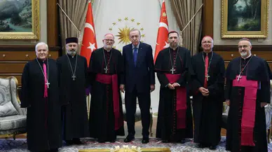 Cumhurbaşkanı Erdoğan, Türkiye Katolik Episkoposlar heyetini kabul etti