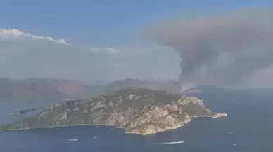 Marmaris’te orman yangını: Sahil kesiminde başladı