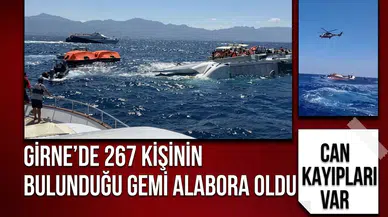 Girne’de 267 kişiyi taşıyan gemi alabora oldu! Can kayıpları var: Ekipler seferber oldu
