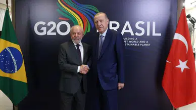 Cumhurbaşkanı Erdoğan, Lula da Silva ile görüştü