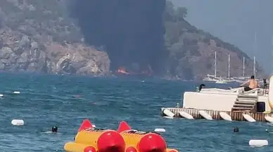 Fethiye'de korkutan yangın: Denize atlayan 115 yolcudan 15'i yaralandı