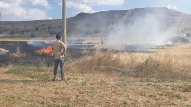 Çankırı'da arazi yangını çıktı: 650 dekar alan zarar gördü