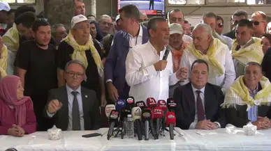 Manisa'da çiftçilerle buluşan Özgür Özel: "Faizleri sileceğiz, ana parayı 3 yıla böleceğiz"