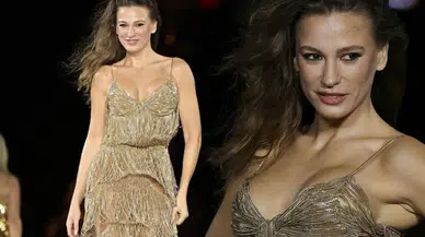 Serenay Sarıkaya Paris'te podyuma çıktı: Elbisenin fiyatı belli oldu