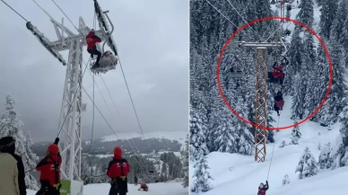 Uludağ'da telesiyej arızası: 40 tatilci mahsur kaldı