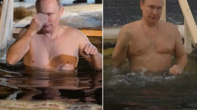 Putin, Epifani geleneği kapsamında buzlu suda dalış yaptı