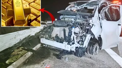 Zırhlı araç takla attı! Kilolarca altın buhar oldu