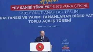Cumhurbaşkanı Erdoğan, "Ev Sahibi Türkiye" kura çekimi, anahtar teslimi ve toplu açılış töreninde konuştu Açıklaması