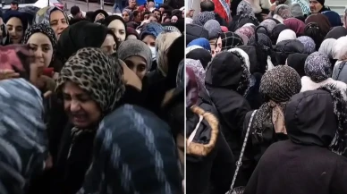 Sultangazi’de mağaza açılışında yoğunluk: Yarı fiyat kampanyasıyla kapıda izdiham oluştu