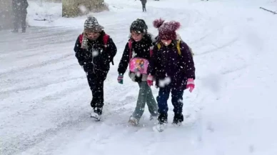 İki ilde eğitime kar engeli: Okullar 1 gün tatil edildi