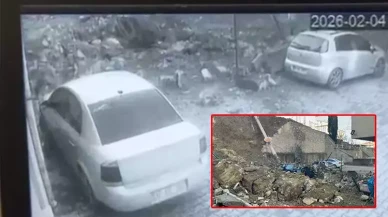 Kastamonu istinat duvarı çöktü: Araçlar enkaz altında kaldı