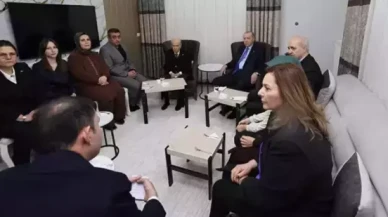 Cumhurbaşkanı Erdoğan ve MHP Lideri Bahçeli’den depremzede aileye moral ziyareti