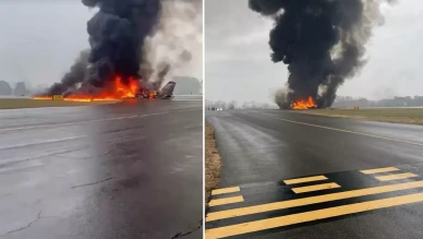 ABD'de uçak kazası: İniş esnasında alev aldı, 5 kişi hayatını kaybetti