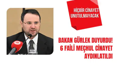 Bakan Gürlek duyurdu! Farklı şehirlerde işlenen 6 faili meçhul cinayet aydınlatıldı