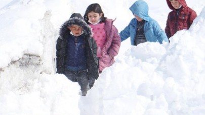 Bu köy adının hakkını veriyor: Evler,  ahırlar hatta ağaçlar bile kara gömüldü
