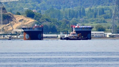 1915 Çanakkale Köprüsü'nün Avrupa kesonu suya batırıldı