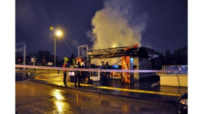 Ankara'da büfe yangını